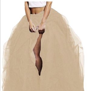 Champagne Tulle Skirt- used only for photos